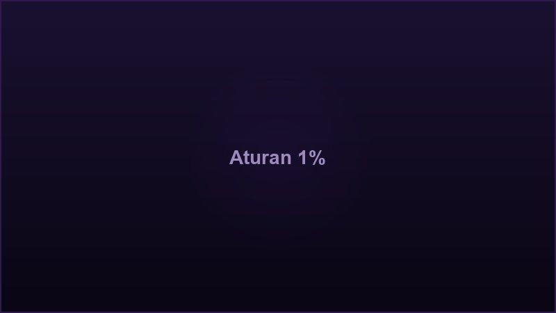 Aturan 1 persen taruhan slot online untuk menjaga bankroll tetap aman